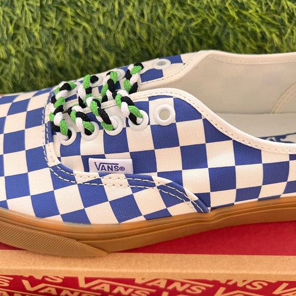 VANS CHECKERBOARD AUTHENTIC blue/whate - Picture 8 of 10